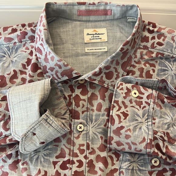 Tommy Bahama Other - Tommy Bahama Island Modern Fit XXL Turn Cuff Casual & Cool Cotton Vacation Shirt